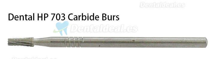 10Pcs HP 703 Bur Dental Carbide Taper Fissure Cross Cut Burs